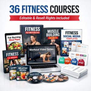 Licensed Fitness Content Collection: 36 Customizable Courses with Private Label and Resell Rights