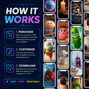 1100+ AI Talking Object Reels Bundle (PLR & MRR) – Viral Canva-Editable Videos for TikTok, Reels & Shorts