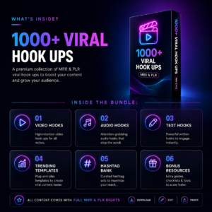 1000+ Viral Hook Videos Bundle | PLR & MRR Resell Rights | TikTok, Instagram Reels & YouTube Shorts | Editable MP4 | Instant Download