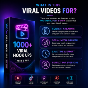 1000+ Viral Hook Videos Bundle | PLR & MRR Resell Rights | TikTok, Instagram Reels & YouTube Shorts | Editable MP4 | Instant Download