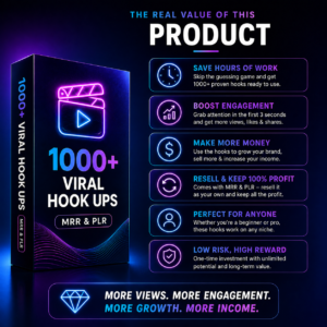 1000+ Viral Hook Videos Bundle | PLR & MRR Resell Rights | TikTok, Instagram Reels & YouTube Shorts | Editable MP4 | Instant Download